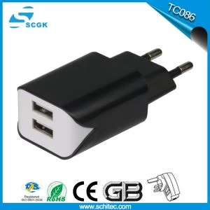 Двойно USB зарядно за стена за мобилен телефон